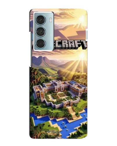Чехол для Motorola MOTO G200 с картинкой «Minecraft панорама»