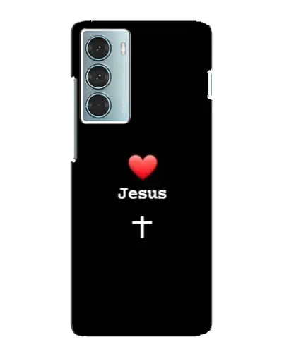Чехол для Motorola MOTO G200 с картинкой «Сердце - Jesus»