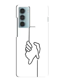 Чехол для Motorola MOTO G200 с картинкой «Рука держит»