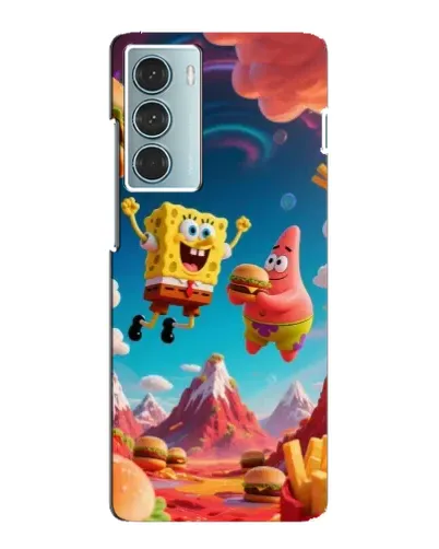 Чехол для Motorola MOTO G200 с картинкой «Космический фастфуд»