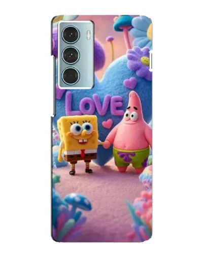 Чехол для Motorola MOTO G200 с картинкой «Губка Боб Патрик»