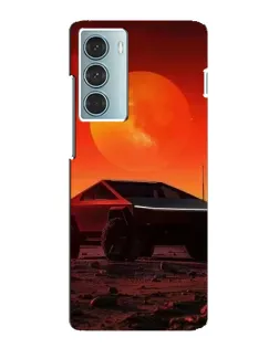 Чехол для Motorola MOTO G200 с картинкой «Cybertruck на Марсе»