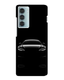 Чехол для Motorola MOTO G200 с картинкой «Силуэт Tesla Night»