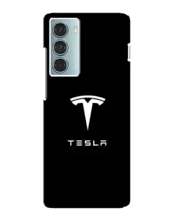Чехол для Motorola MOTO G200 с картинкой «Tesla White Logo»