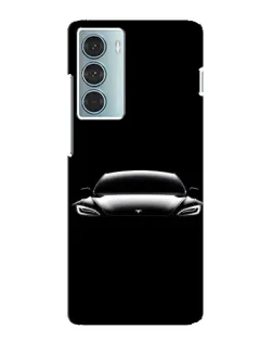 Чехол для Motorola MOTO G200 с картинкой «Фары Tesla Night»