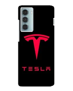 Чехол для Motorola MOTO G200 с картинкой «Tesla Red Logo»