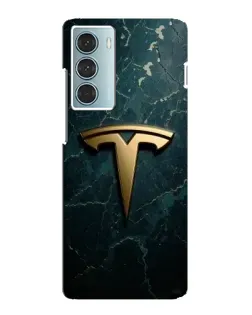 Чехол для Motorola MOTO G200 с картинкой «Мраморная Tesla Gold»