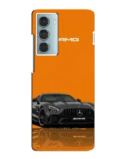 Чехол для Motorola MOTO G200 с картинкой «Оранжевый Mercedes AMG»