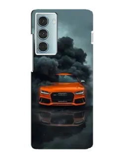 Чехол для Motorola MOTO G200 с картинкой «Audi в облаках дыма»