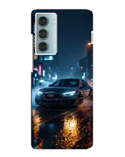 Чехол для Motorola MOTO G200 с картинкой «Ночной город и Audi»