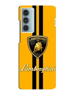 Чехол для Motorola MOTO G200 с картинкой «Lamborghini Stripe желтый»