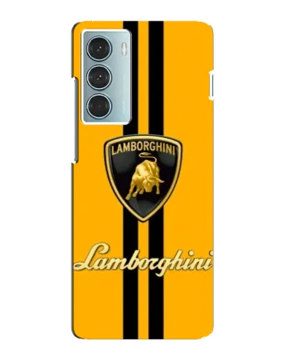 Чехол для Motorola MOTO G200 с картинкой «Lamborghini Stripe желтый»