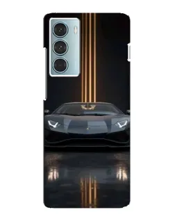 Чехол для Motorola MOTO G200 с картинкой «Lamborghini золотые линии»