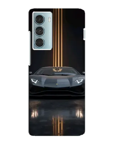 Чехол для Motorola MOTO G200 с картинкой «Lamborghini золотые линии»