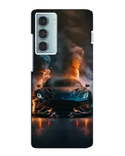Чехол для Motorola MOTO G200 с картинкой «Lamborghini дымная эстетика»