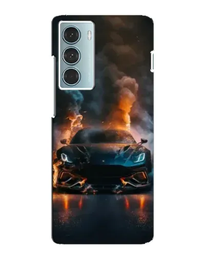 Чехол для Motorola MOTO G200 с картинкой «Lamborghini дымная эстетика»