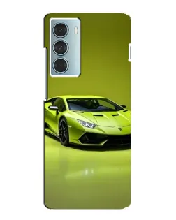 Чехол для Motorola MOTO G200 с картинкой «Салатовый Lamborghini Huracan»