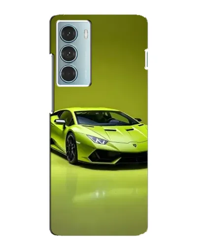 Чехол для Motorola MOTO G200 с картинкой «Салатовый Lamborghini Huracan»