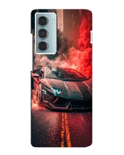 Чехол для Motorola MOTO G200 с картинкой «Lamborghini красный дым»