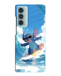 Чехол для Motorola MOTO G200 с картинкой «Стич на волне»
