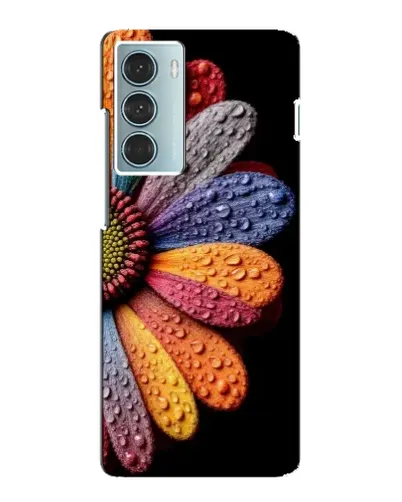 Чехол для Motorola MOTO G200 с картинкой «Радужный цветок»