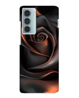 Чехол для Motorola MOTO G200 с картинкой «Шелковая черная роза»