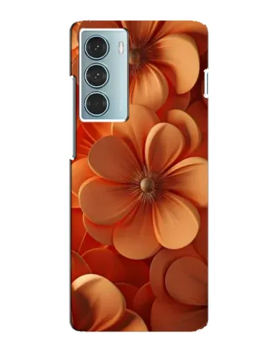 Чехол для Motorola MOTO G200 с картинкой «Оранжевый макро цветок»