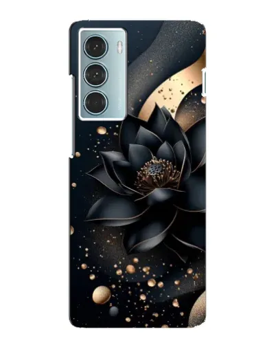 Чехол для Motorola MOTO G200 с картинкой «Черный лотос»