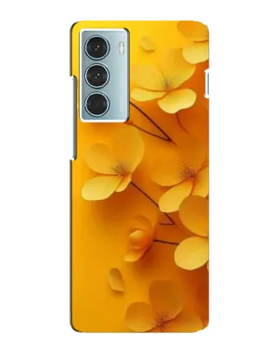 Чехол для Motorola MOTO G200 с картинкой «Золотые лепестки»