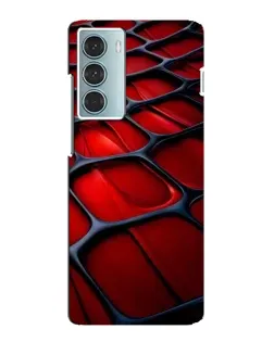 Чехол для Motorola MOTO G200 с картинкой «Красная глянцевая сетка»