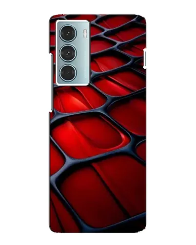 Чехол для Motorola MOTO G200 с картинкой «Красная глянцевая сетка»