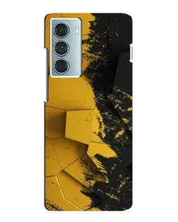 Чехол для Motorola MOTO G200 с картинкой «Золотые осколки геометрии»