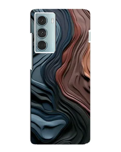 Чехол для Motorola MOTO G200 с картинкой «Цветные волны каньона»