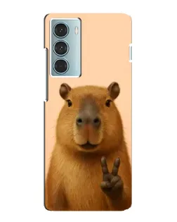 Чехол для Motorola MOTO G200 с картинкой «Капибара виктория»