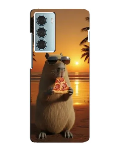 Чехол для Motorola MOTO G200 с картинкой «Капибара с пиццей» Чехол для Motorola MOTO G200 с картинкой «Капибара с пиццей»