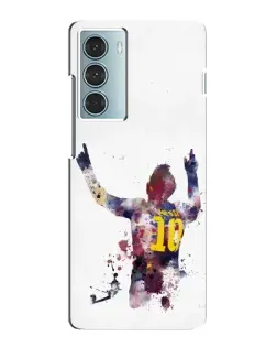 Чехол для Motorola MOTO G200 с картинкой «Акварельный Месси Барселона»