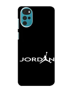 Чохол для Motorola MOTO G22 з картинкою «Jordan White Logo»