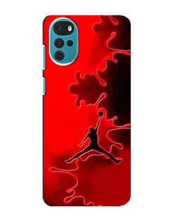 Чохол для Motorola MOTO G22 з картинкою «Jordan Red Smoke»