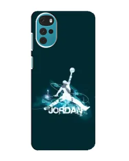 Чохол для Motorola MOTO G22 з картинкою «Jordan Blue Fire»