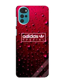 Чехол для Motorola MOTO G22 с картинкой «Adidas Gold Marble»