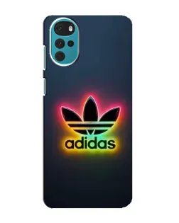Чехол для Motorola MOTO G22 с картинкой «Неоновый Adidas»