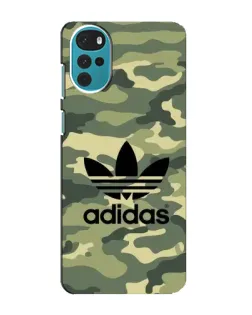 Чехол для Motorola MOTO G22 с картинкой «Милитари стиль Adidas»