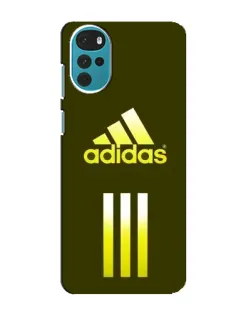 Чехол для Motorola MOTO G22 с картинкой «Оливковый градиент Adidas»