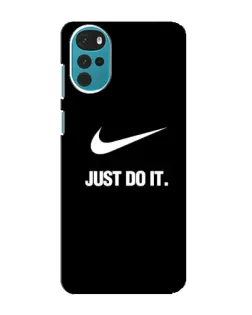 Чехол для Motorola MOTO G22 с картинкой «Классический принт Nike»