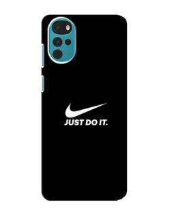 Чехол для Motorola MOTO G22 с картинкой «Минимализм от Nike»