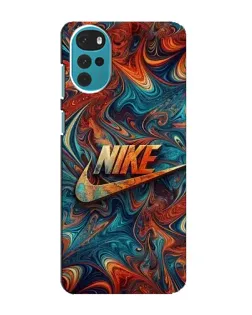 Чехол для Motorola MOTO G22 с картинкой «Nike в абстракции»