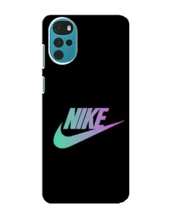 Чехол для Motorola MOTO G22 с картинкой «Nike — городская ночь»