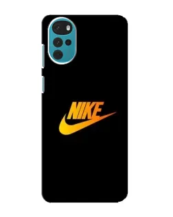 Чехол для Motorola MOTO G22 с картинкой «Золотой логотип Nike»