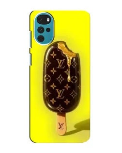 Чехол для Motorola MOTO G22 с картинкой «Мороженое от LV»