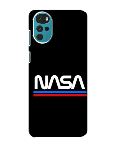 Чехол для Motorola MOTO G22 с картинкой «NASA — классика Red Blue» Чехол для Motorola MOTO G22 с картинкой «NASA — классика Red Blue»